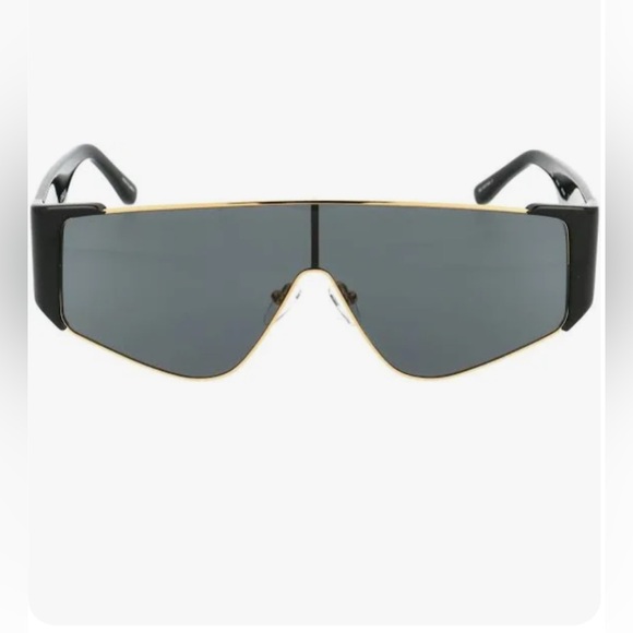 THE ATTICO CARLIJN SHIELD SUNGLASSES IN BLACK - Picture 2 of 6